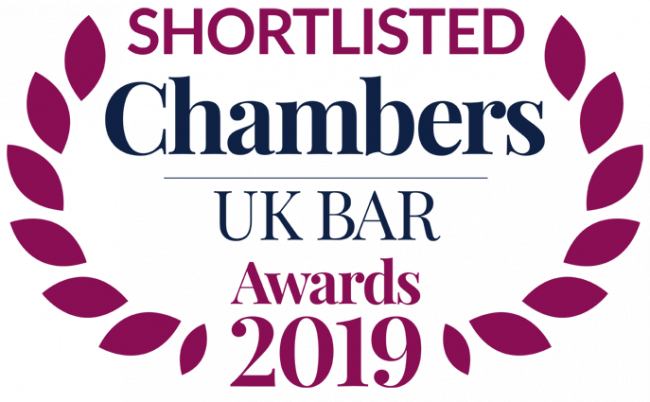 Chambers UK Bar 2019 shortlist logo