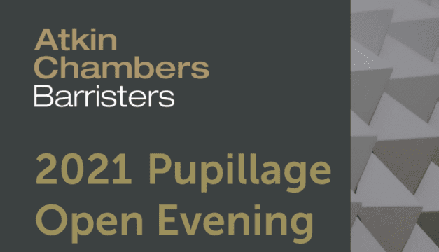 Pupillage Open Evening Atkin Chambers